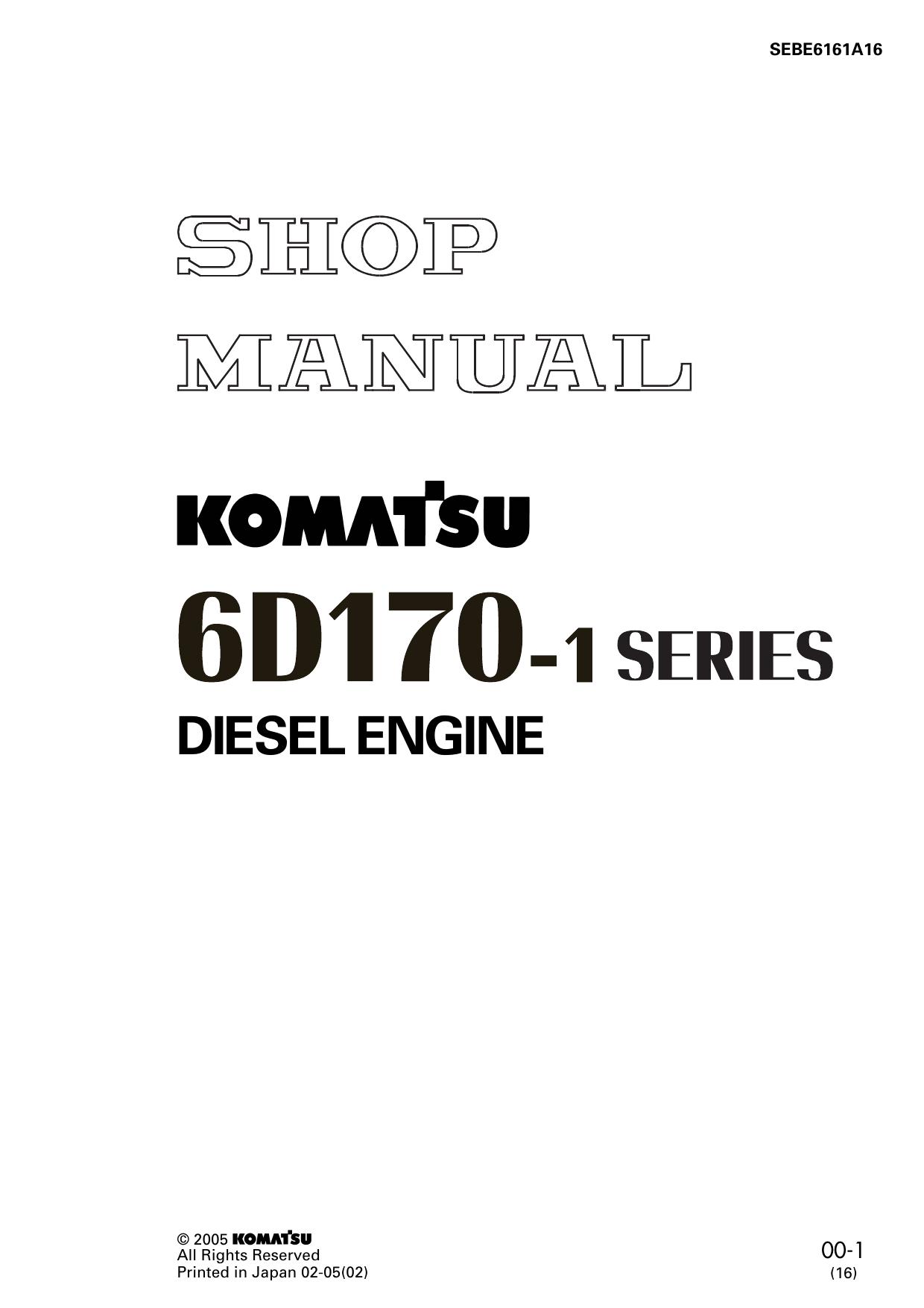 6D170-1 Shop Manual